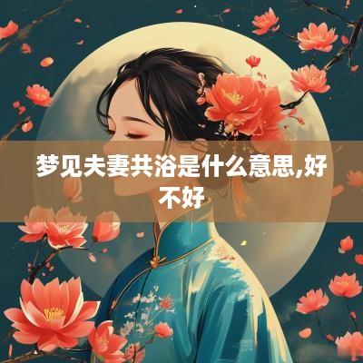 梦见夫妻共浴是什么意思,好不好
