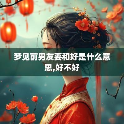 梦见前男友要和好是什么意思,好不好
