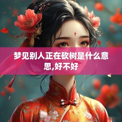 梦见别人正在砍树是什么意思,好不好