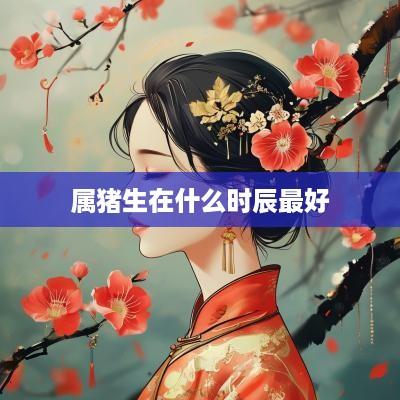 属猪生在什么时辰最好
