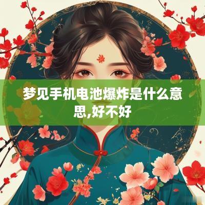 梦见手机电池爆炸是什么意思,好不好