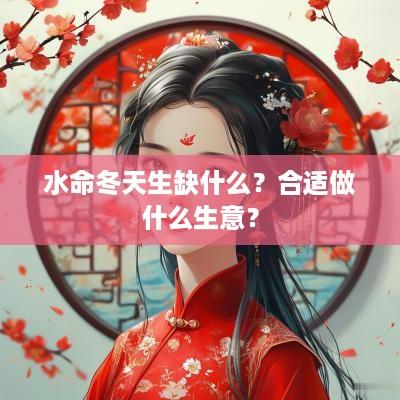 水命冬天生缺什么？合适做什么生意？