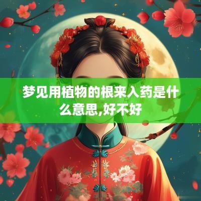 梦见用植物的根来入药是什么意思,好不好
