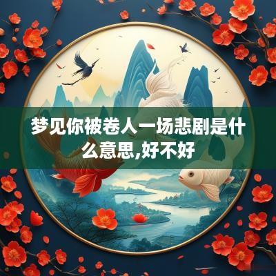 梦见你被卷人一场悲剧是什么意思,好不好