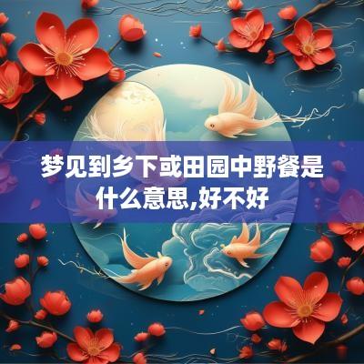 梦见到乡下或田园中野餐是什么意思,好不好