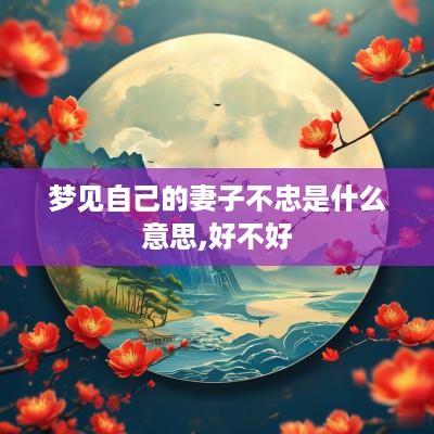 梦见自己的妻子不忠是什么意思,好不好