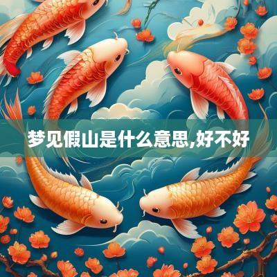 梦见假山是什么意思,好不好