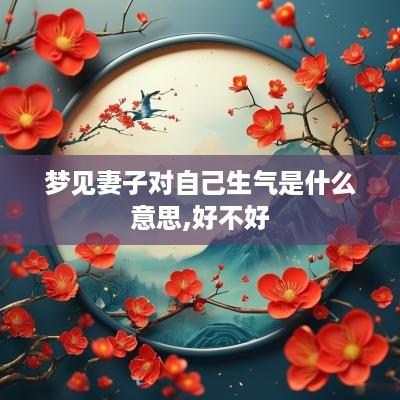 梦见妻子对自己生气是什么意思,好不好