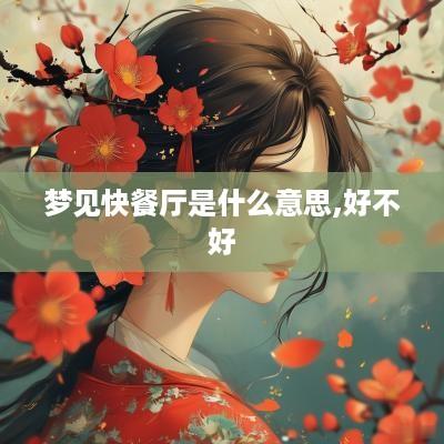 梦见快餐厅是什么意思,好不好