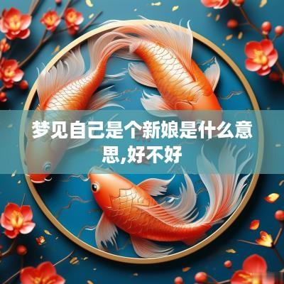 梦见自己是个新娘是什么意思,好不好