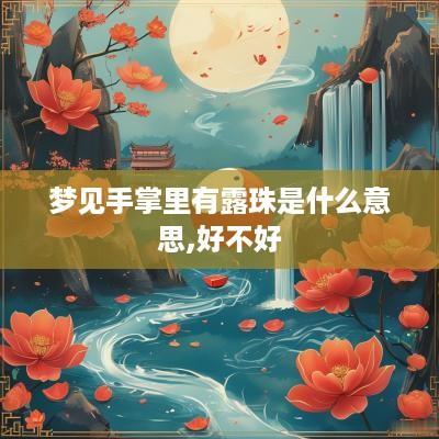 梦见手掌里有露珠是什么意思,好不好