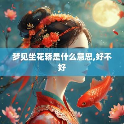 梦见坐花轿是什么意思,好不好