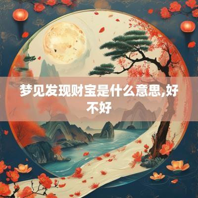 梦见发现财宝是什么意思,好不好
