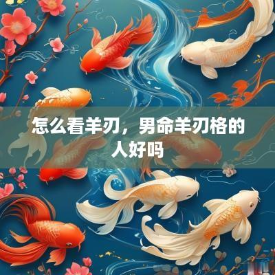 怎么看羊刃，男命羊刃格的人好吗