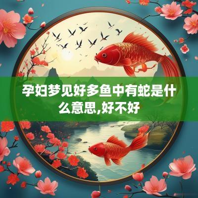孕妇梦见好多鱼中有蛇是什么意思,好不好