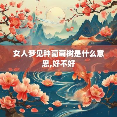女人梦见种葡萄树是什么意思,好不好