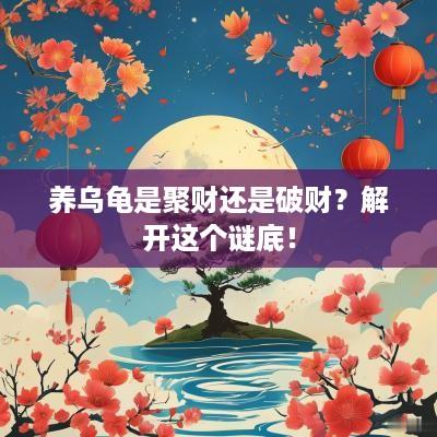 养乌龟是聚财还是破财？解开这个谜底！