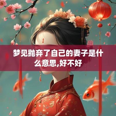 梦见抛弃了自己的妻子是什么意思,好不好
