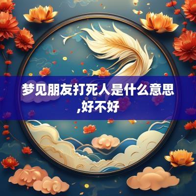 梦见朋友打死人是什么意思,好不好
