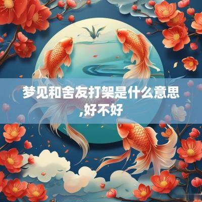 梦见和舍友打架是什么意思,好不好