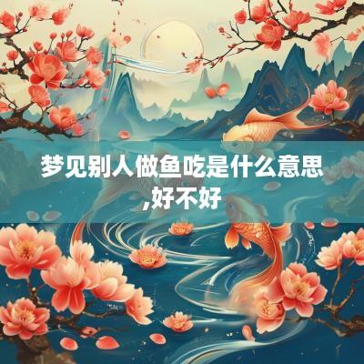 梦见别人做鱼吃是什么意思,好不好