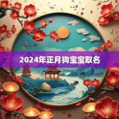 2025年正月狗宝宝取名