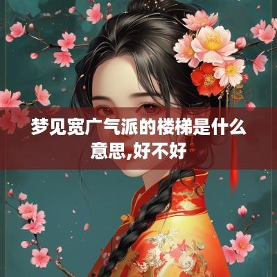 梦见宽广气派的楼梯是什么意思,好不好