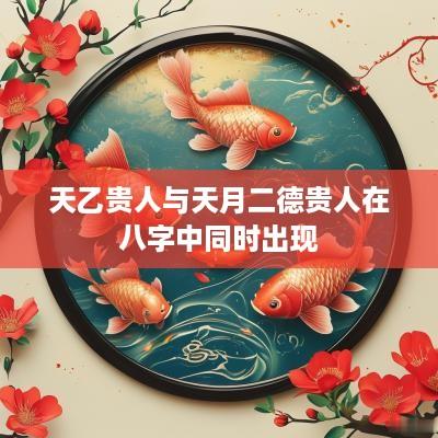 天乙贵人与天月二德贵人在八字中同时出现