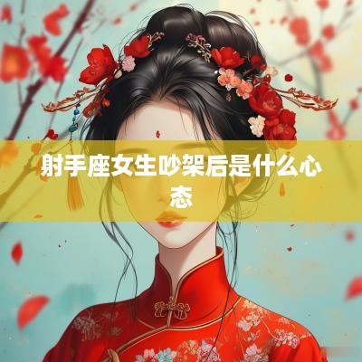 射手座女生吵架后是什么心态