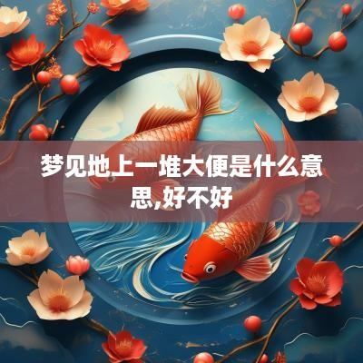 梦见地上一堆大便是什么意思,好不好