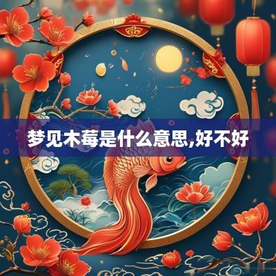 梦见木莓是什么意思,好不好