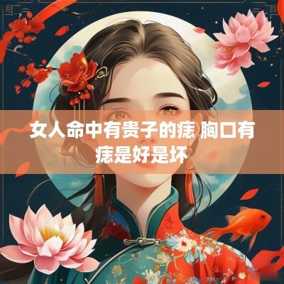 女人命中有贵子的痣 胸口有痣是好是坏