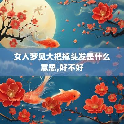 女人梦见大把掉头发是什么意思,好不好