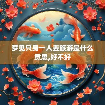 梦见只身一人去旅游是什么意思,好不好