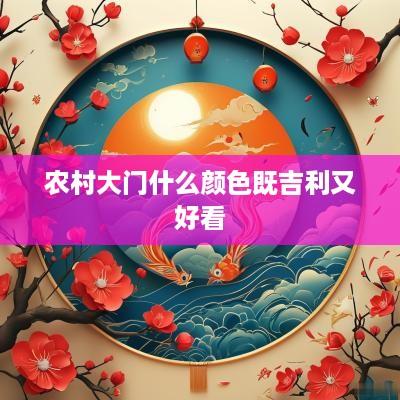 农村大门什么颜色既吉利又好看
