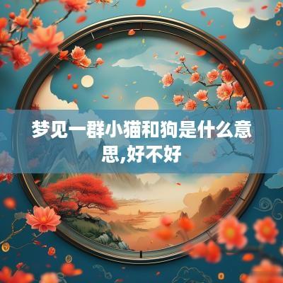 梦见一群小猫和狗是什么意思,好不好