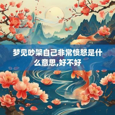 梦见吵架自己非常愤怒是什么意思,好不好