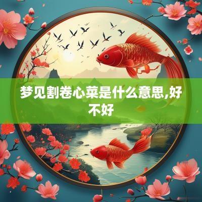 梦见割卷心菜是什么意思,好不好