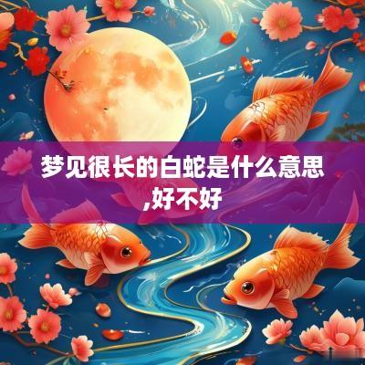 梦见很长的白蛇是什么意思,好不好