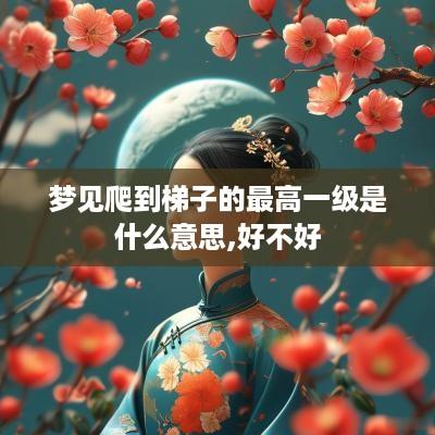 梦见爬到梯子的最高一级是什么意思,好不好