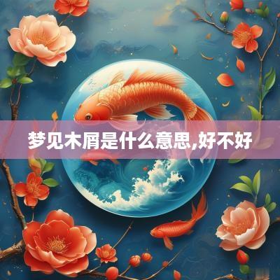 梦见木屑是什么意思,好不好