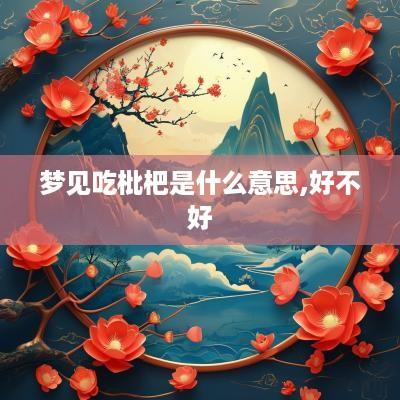 梦见吃枇杷是什么意思,好不好