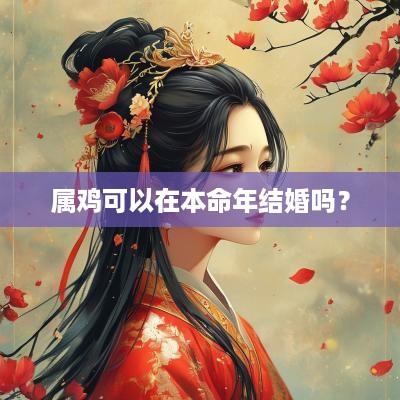 属鸡可以在本命年结婚吗？