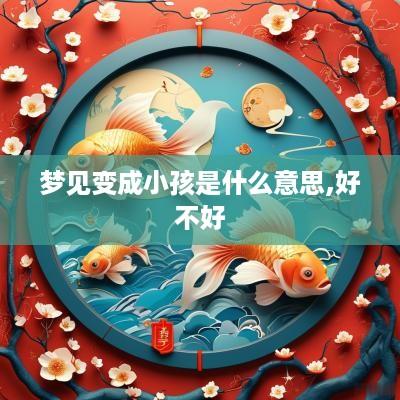 梦见变成小孩是什么意思,好不好