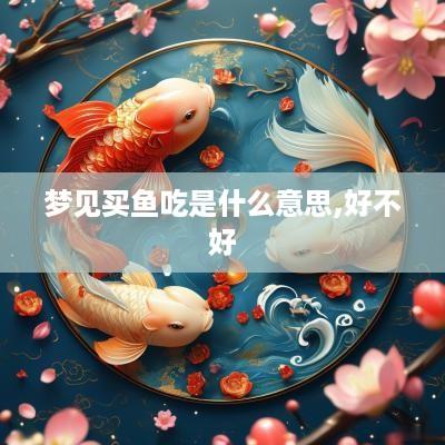 梦见买鱼吃是什么意思,好不好