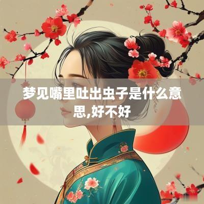 梦见嘴里吐出虫子是什么意思,好不好