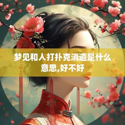 梦见和人打扑克消遣是什么意思,好不好