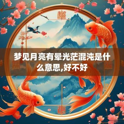 梦见月亮有晕光茫混沌是什么意思,好不好