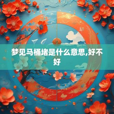 梦见马桶堵是什么意思,好不好