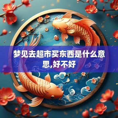 梦见去超市买东西是什么意思,好不好